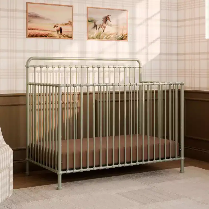 4-in-1 Convertible Metal Crib