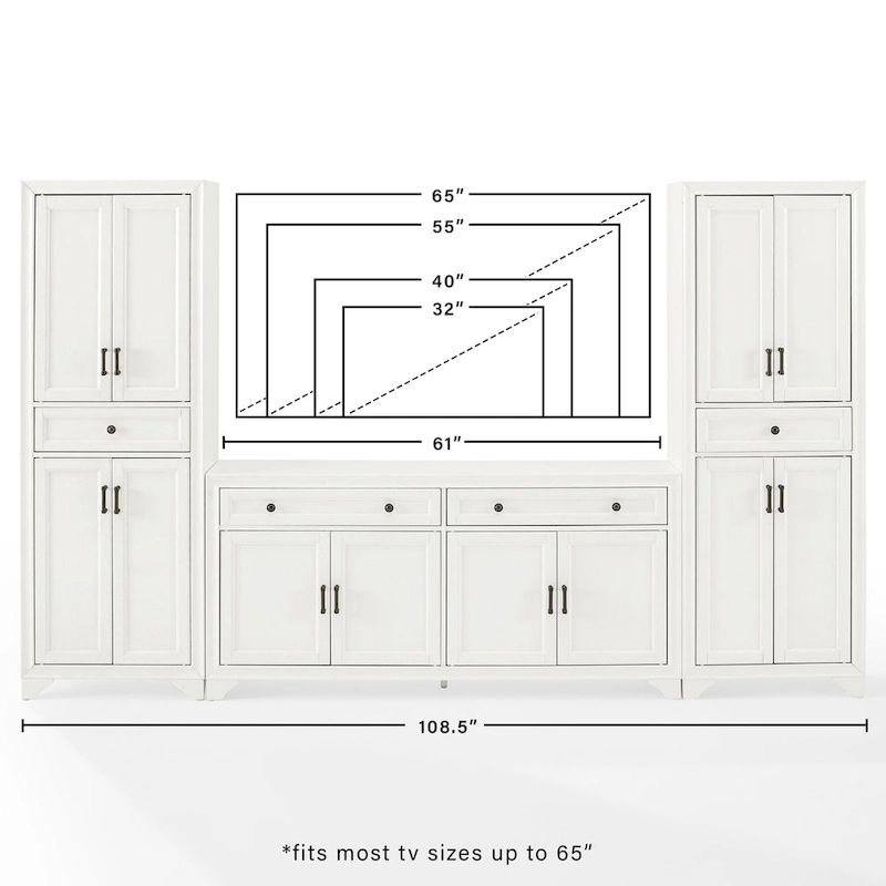 Crosley Tara 3Pc Entertainment Set - 15x108.5x67.75