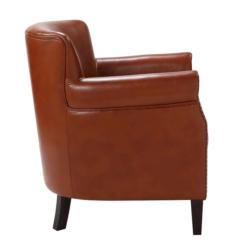 Hendrick Faux Leather Club Chair by Greyson Living