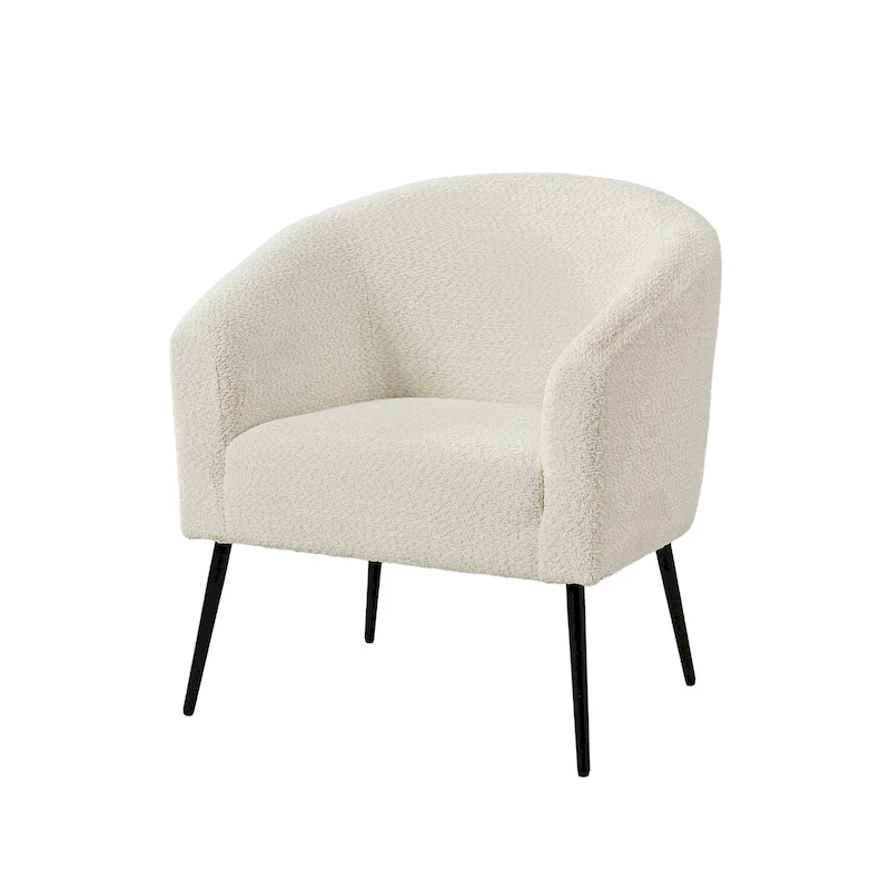 Hal Modern Boucle Armchair with Metal Legs by HULALA HOME