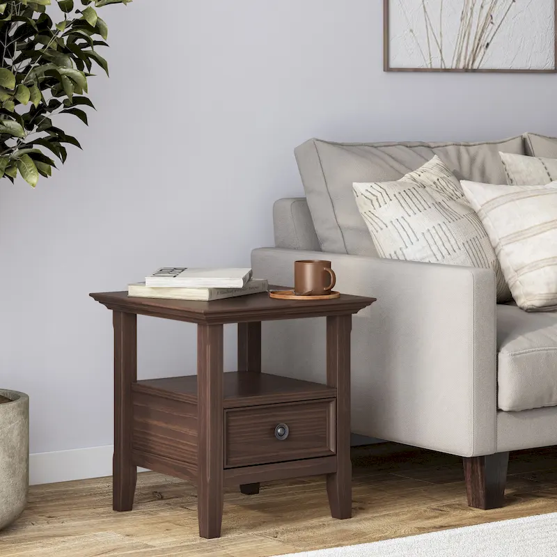 WYNDENHALL Halifax Solid Wood 19-inch Square End Table - 19 inch wide