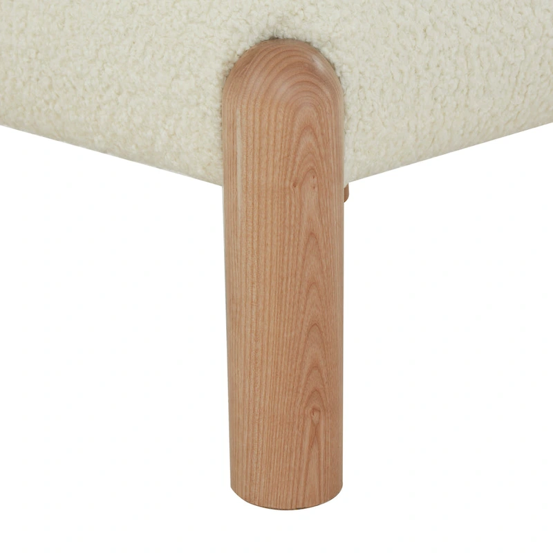 SAFAVIEH Couture Dineke Faux Shearling Accent Chair - 26 In. W x 26 In. D x 28 In. H - 26Wx26Dx28H