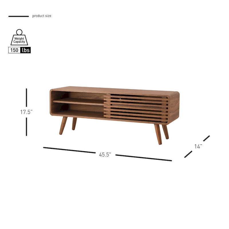 Wilson 46 KD Slat Low TV Stand