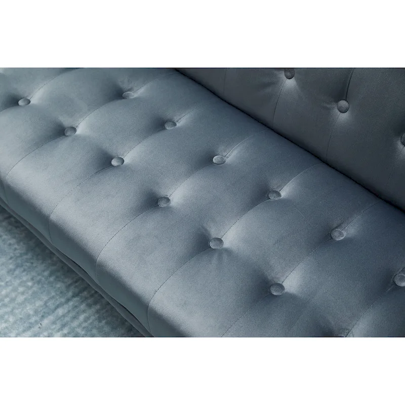 75 Wide Tufted Velvet Convertible Sleeper sofa