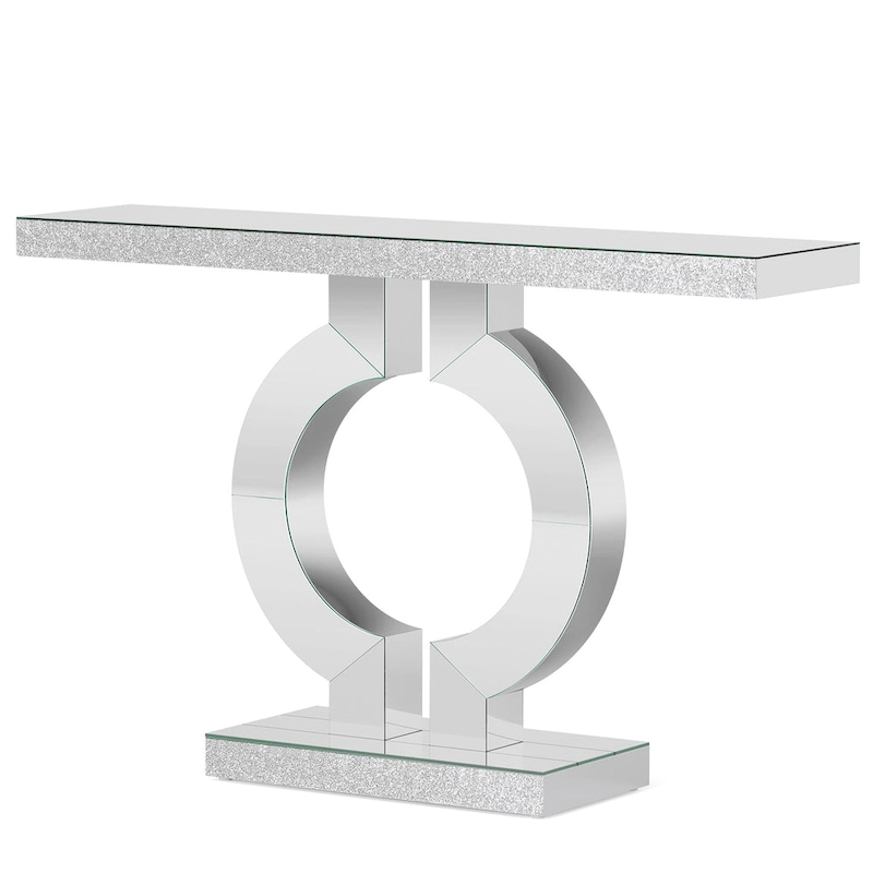 43 Modern Mirrored Console Sofa Table for Entryway