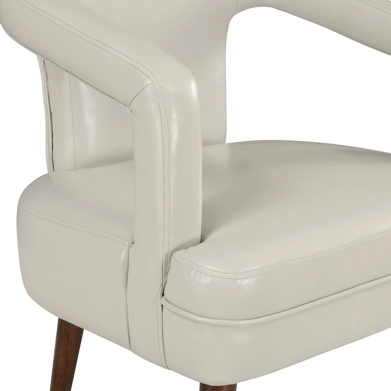 Mason Accent Reception Chair in Faux Leather