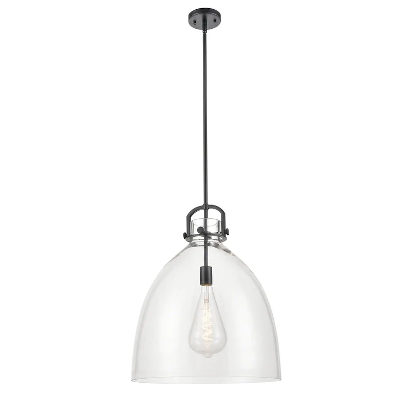 Innovations Lighting Newton Bell - 1 Light 18  Stem Hung Pendant