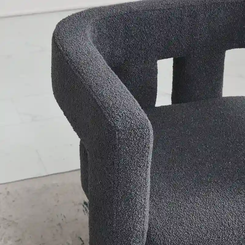 KINWELL 24 Wide Boucle Upholstered Armchair (Set of 2)