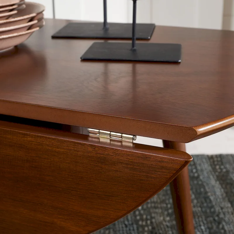 SAFAVIEH Geoff Folding Round Dining Room Table - 35 W x 35 L x 29 H - 35Wx35Dx29H