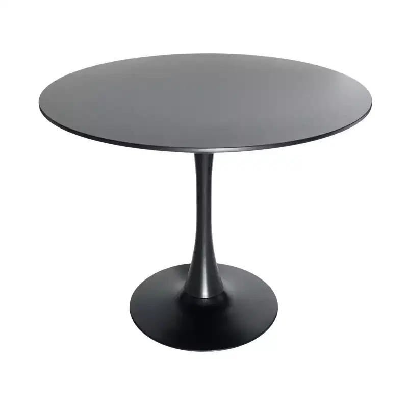 Clear/Transparent 5-Piece Round Dining Set, Pedestal Style, Seats 4