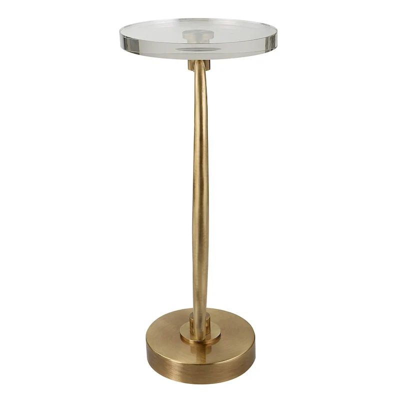 Uttermost Waveney Brass Drink Table - 11.5W x 24H x 11.5D