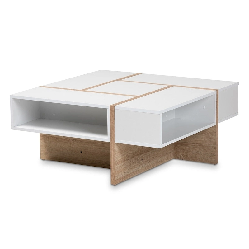 Carson Carrington Uljeshult Modern and Contemporary Wood Coffee Table