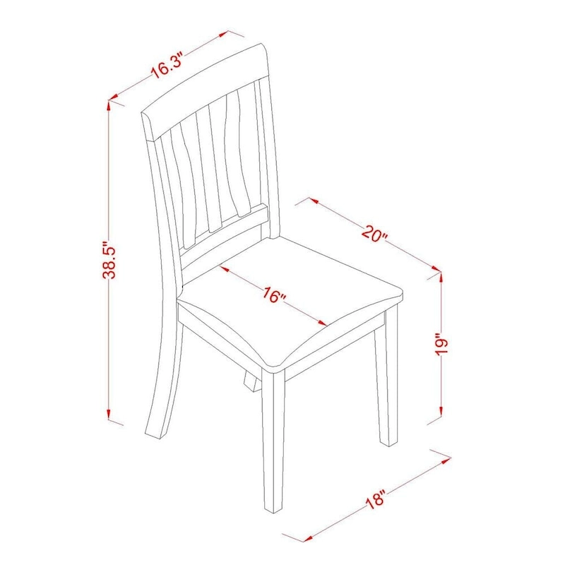 East West Furniture Dining Table Set- a Rectangle Dining Room Table and Faux Leather Chairs, Oak (Pieces Option)