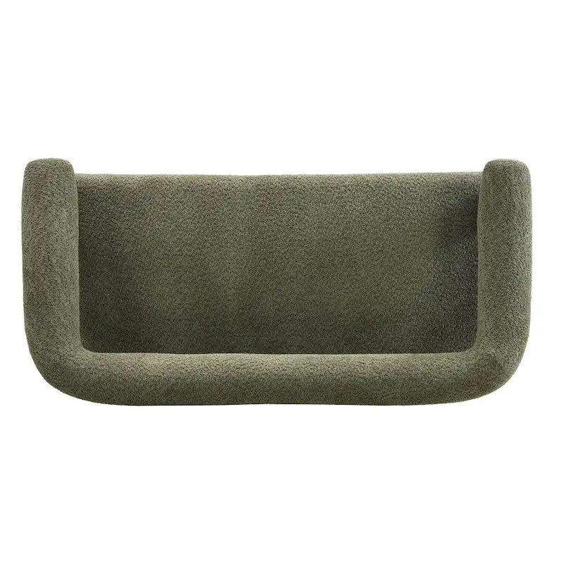 Loft Round armrest loveseat Rubber Wood