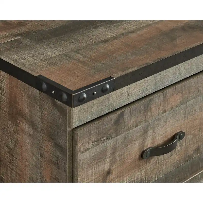 Trinell Casual Large TV Stand, Brown