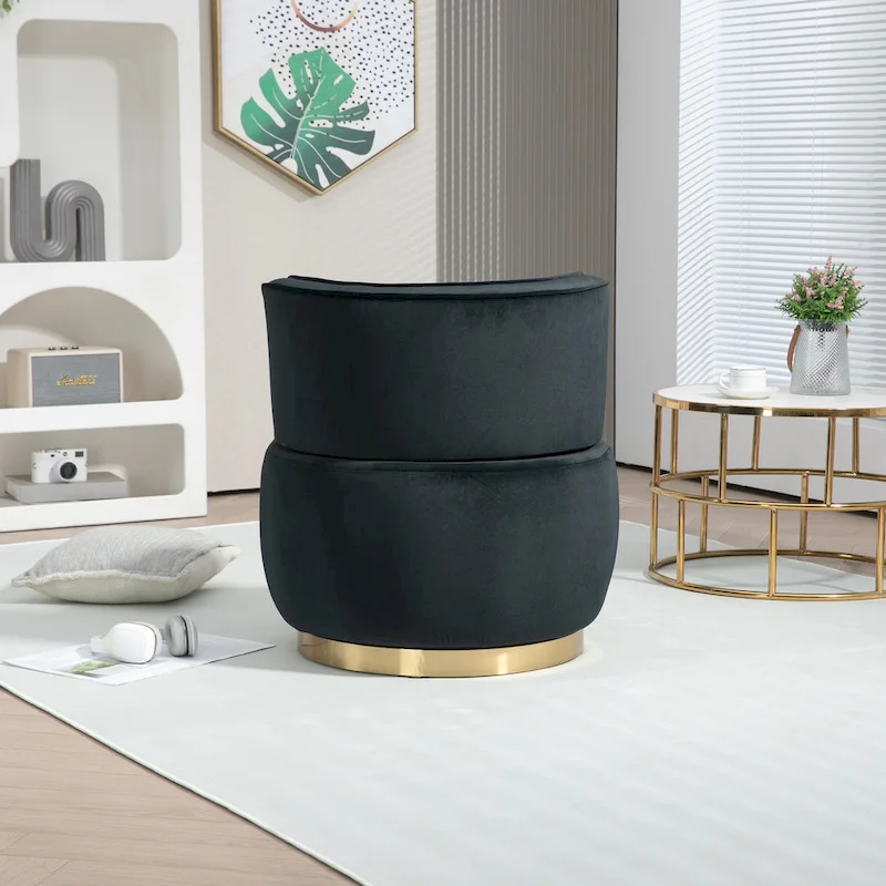 360 Degree Swivel Cuddle Barrel Accent Sofa Chairs