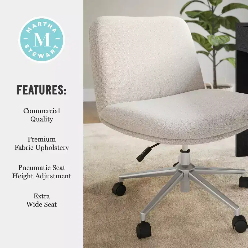 Martha Stewart Eloise Upholstered Office Chair