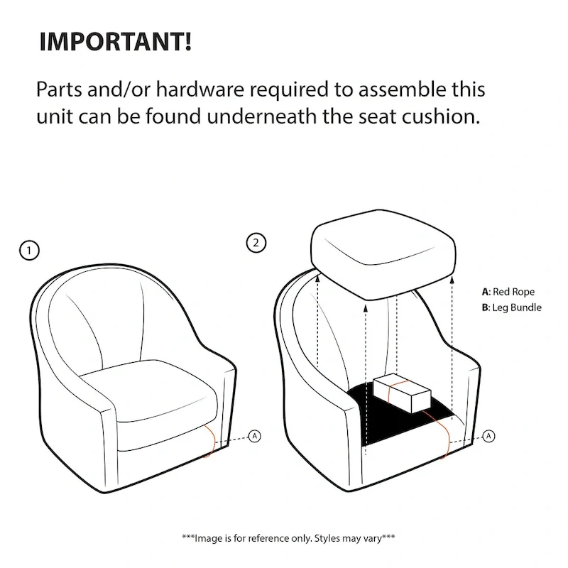360-Degree Swivel Accent Chair with Tufted Back