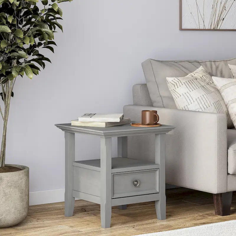 WYNDENHALL Halifax Solid Wood 19-inch Square End Table - 19 inch wide