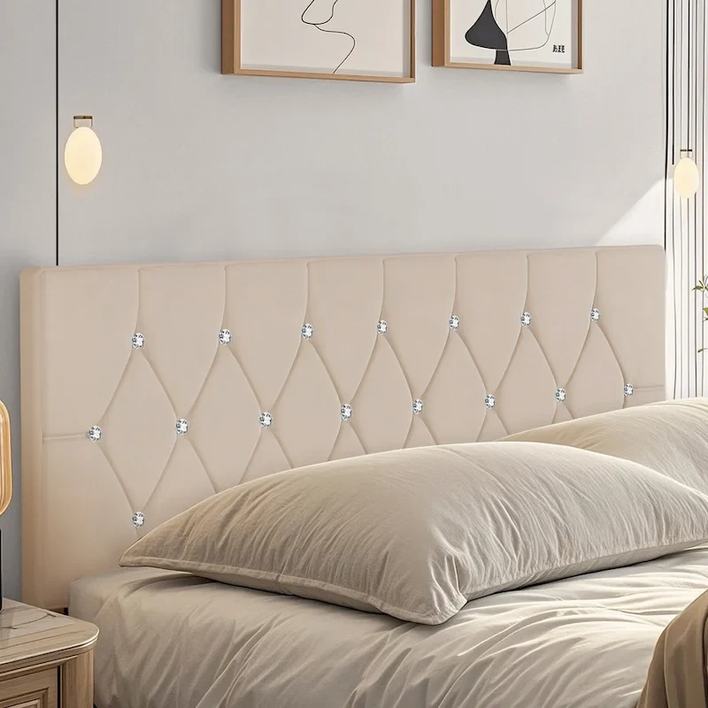 Upholstered Headboard, Diamond Tufted Adjustable Headboard from 39.8
