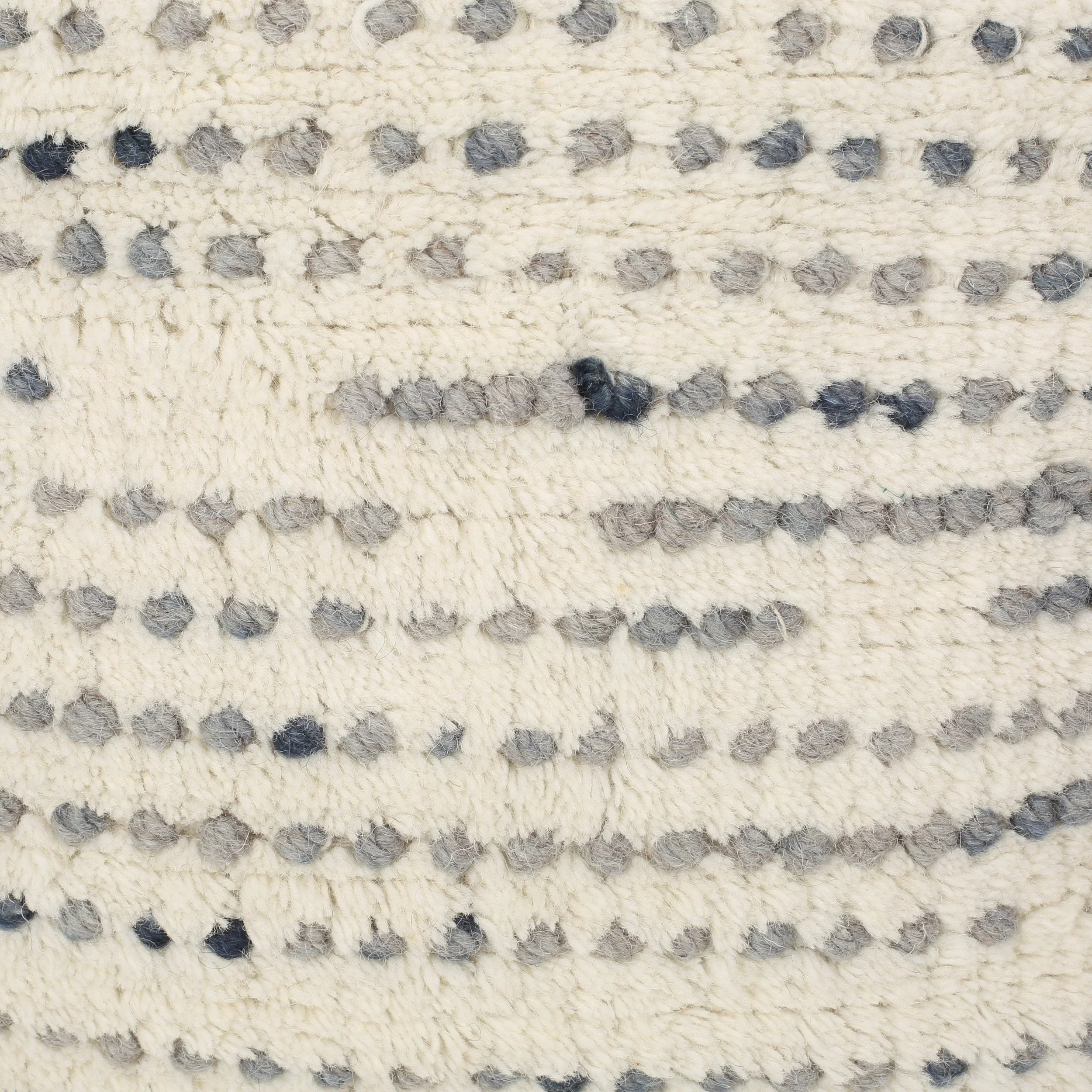 Handcrafted Boho Fabric Cube Pouf - NH938313