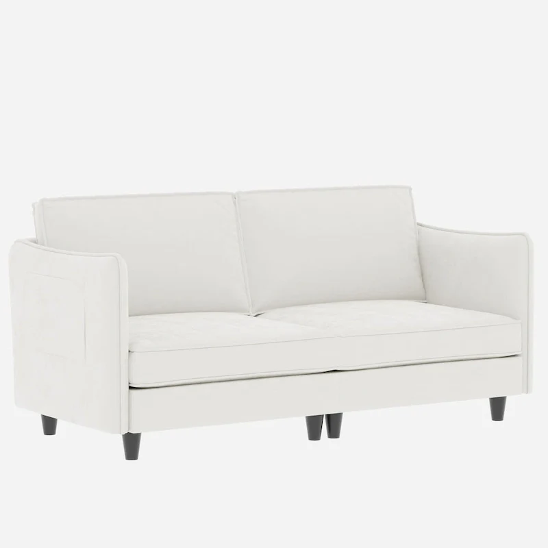 Christopher Knight Home - Hadley 74.27 Loveseat Sofa with Mid-Century Modern Design