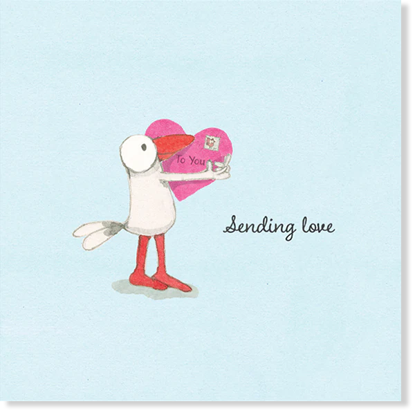 Affirmations - Twigseeds Thinking of You Card - Sending love - K278