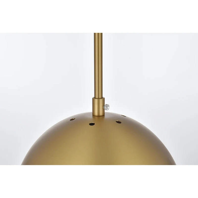 Frosted White Glass 1-Light 8-inch Pendant