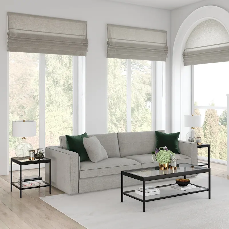 Metal and Glass Coffee Table