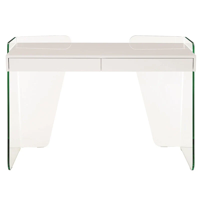 ARCHIE office desk with clear glass.