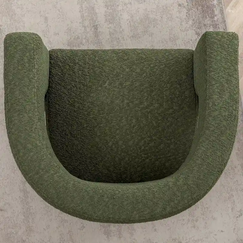 KINWELL 28 Wide Boucle Upholstered Square Armchair