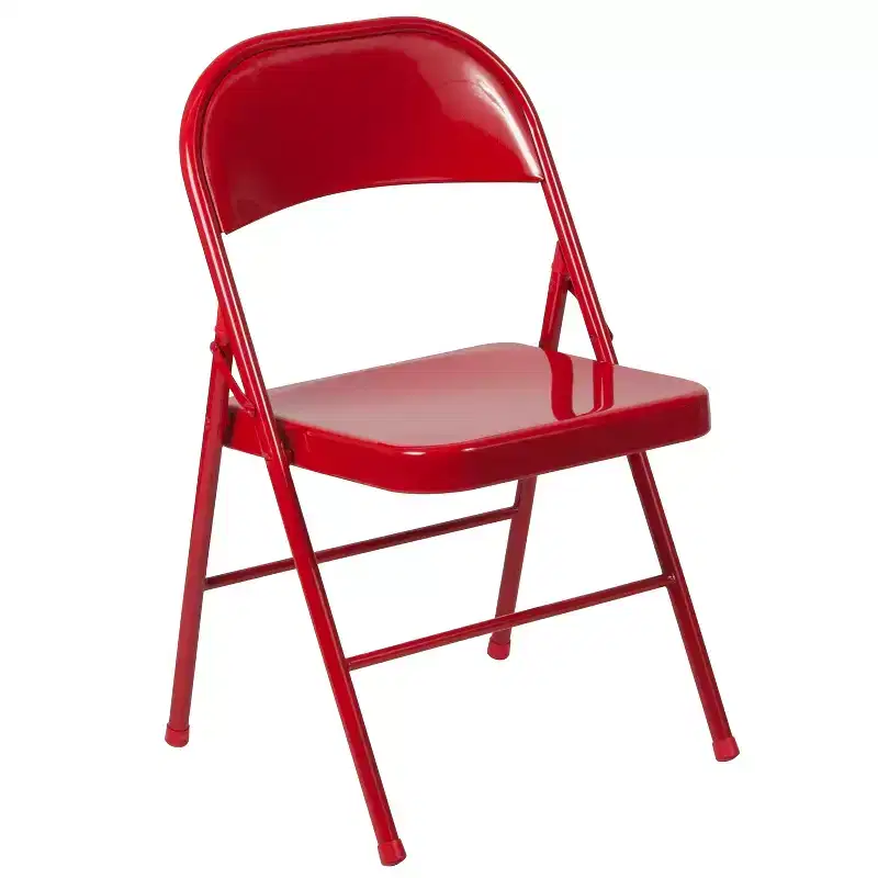 Flash Furniture 4 Pack HERCULES Series Double Braced Metal Folding Chair