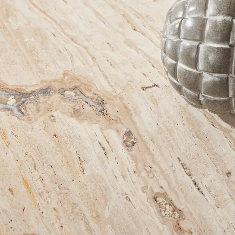 Square Marble Accent Table — 21