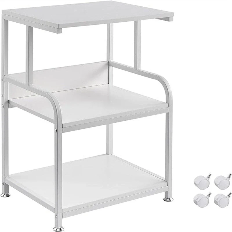 Printer Stand, 3 Shelf Printer Table with Wheels - 20.08 x 15.75 x 30.12
