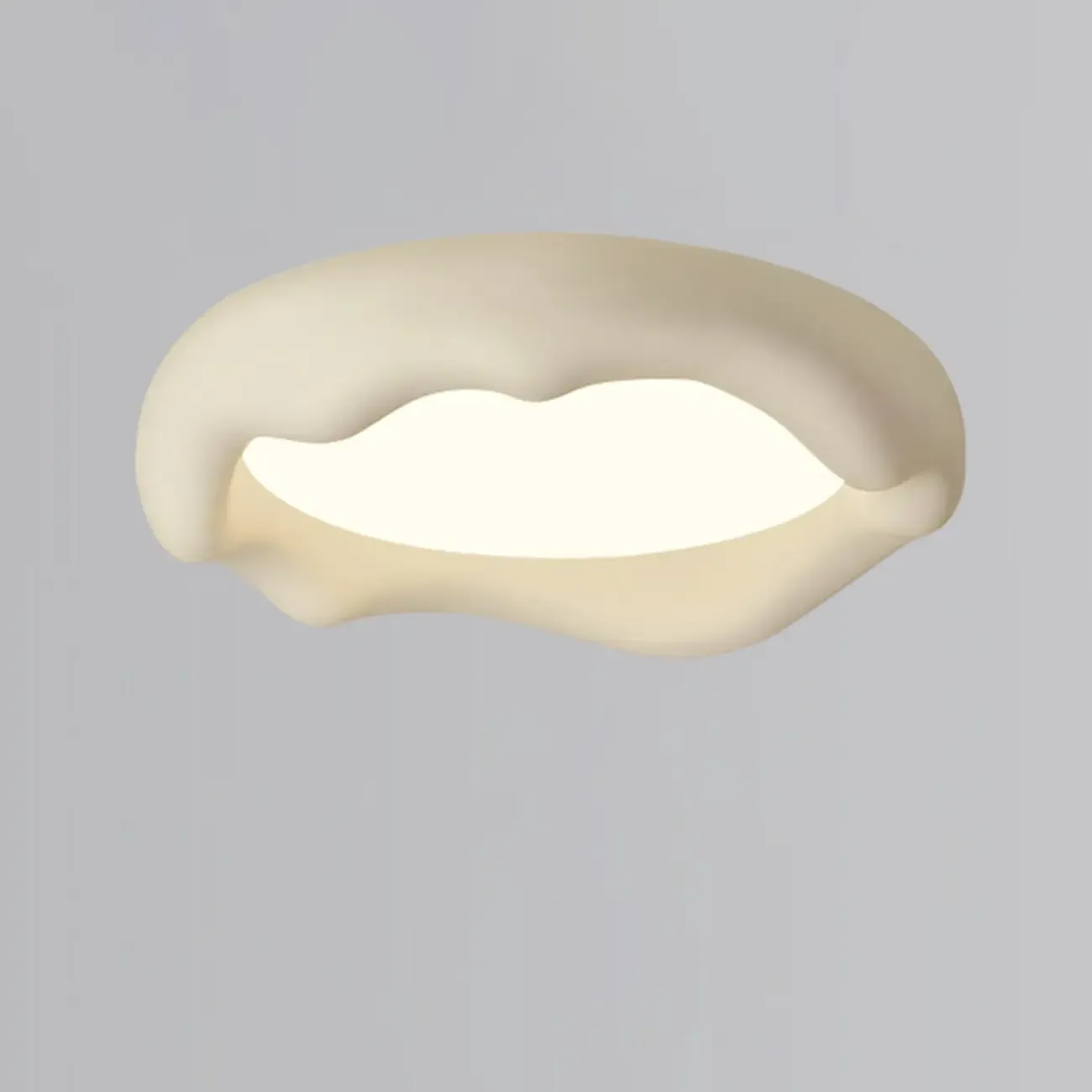 Acrylic Artistic Melting Cream Design Flush Ceiling Light