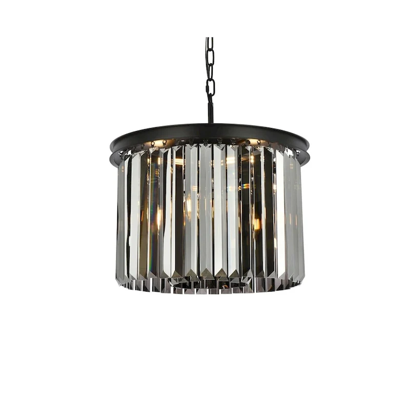 Royce Edge 6-Light Matte Black Pendant