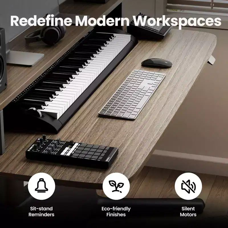 LumiDesk All in 1 Electric Height Adjustable Desk  Smart, Modular & Ergonomic
