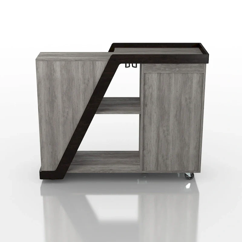 Furniture of America Tern Modern 6-shelf Mobile Wine Cabinet