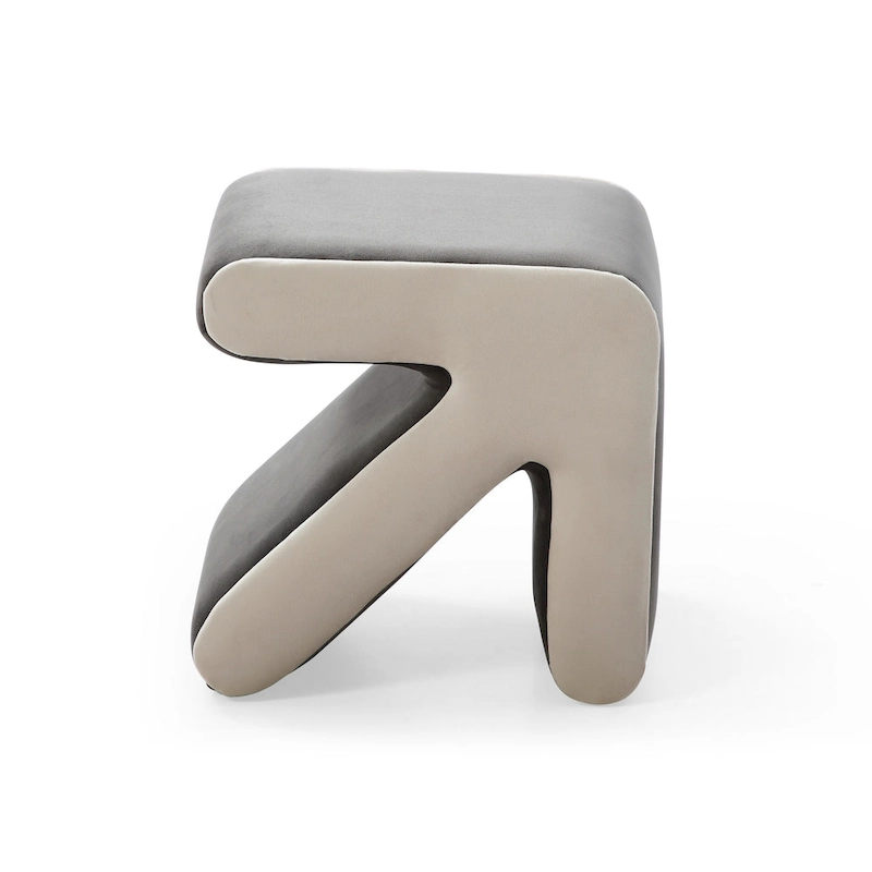 Modern Creative Upholstered Velvet Stool Ottoman