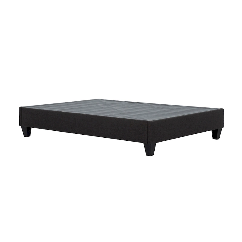 Carter Dark Grey 14 in. Platform Bed Frame Mattress Foundation