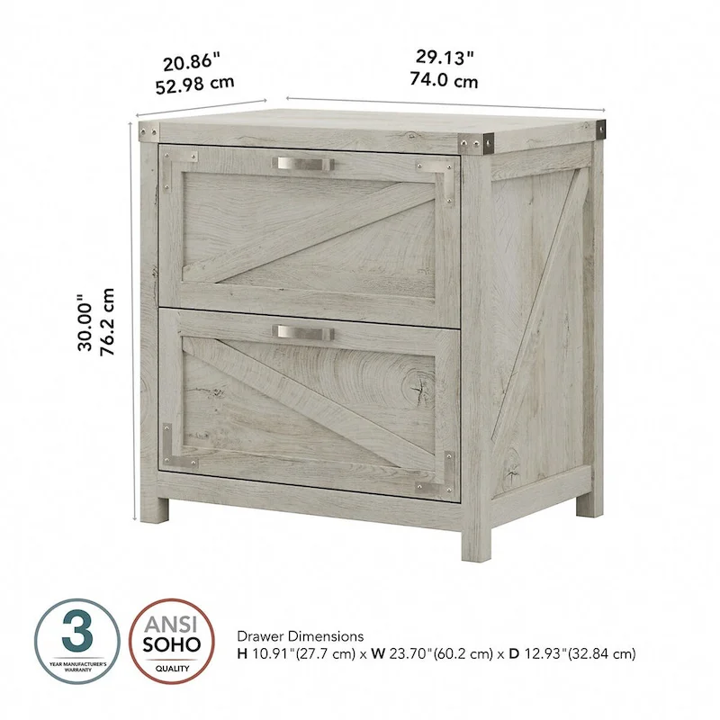 2 Drawer Lateral File Cabinet