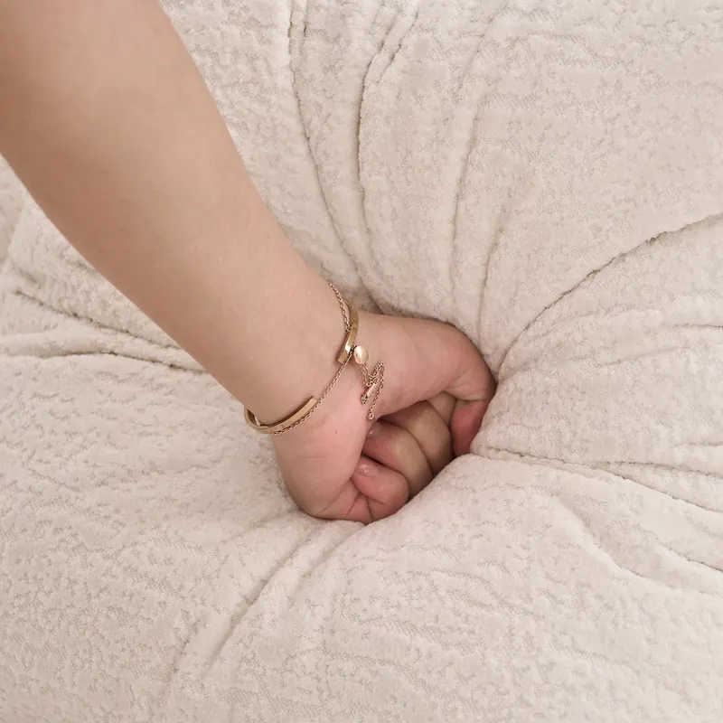 Luxury Chenille Fabric Sofa,4 Seater Modular Curved Sectional Couch