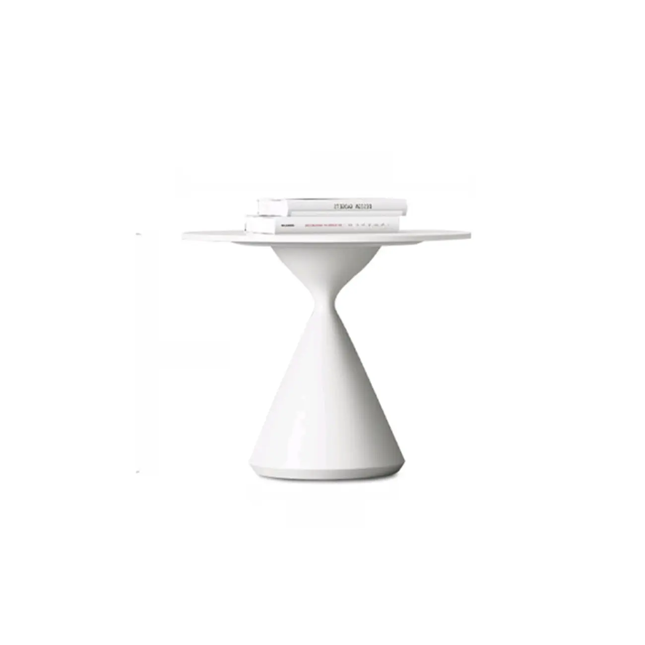 White Round Nesting Coffee Table with Modern Simple Style