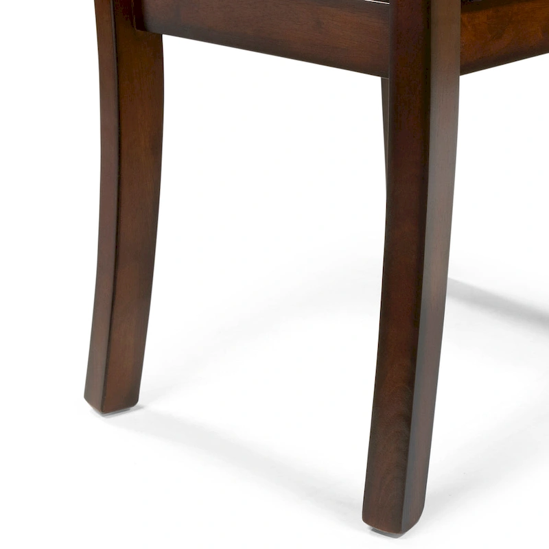 Paur Farmhouse Brown Wood Dining Chairs (Set of 2) by Furniture of America