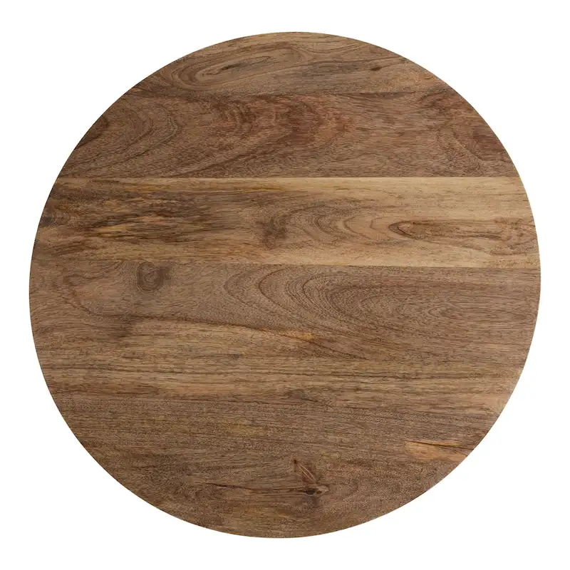 Round Wood Side Table