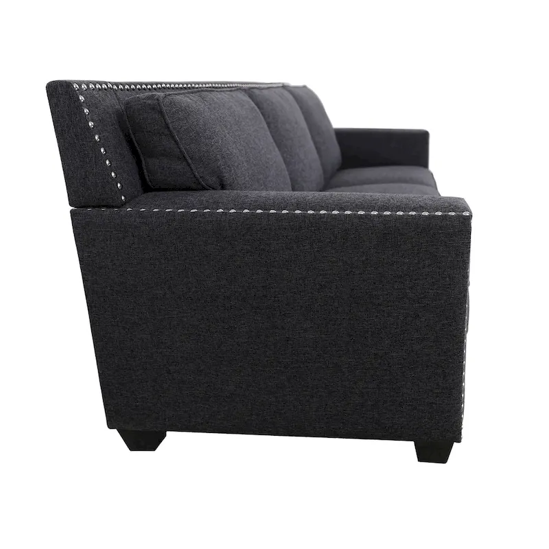 Gliden Modern Linen Fabric Sofa with Solid Wood Frame