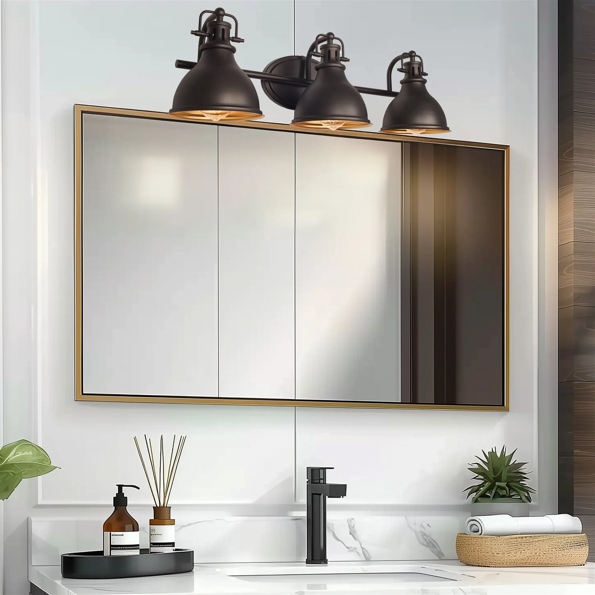 Beacon 27 3-Light Traditional Vanity/Bathroom Light