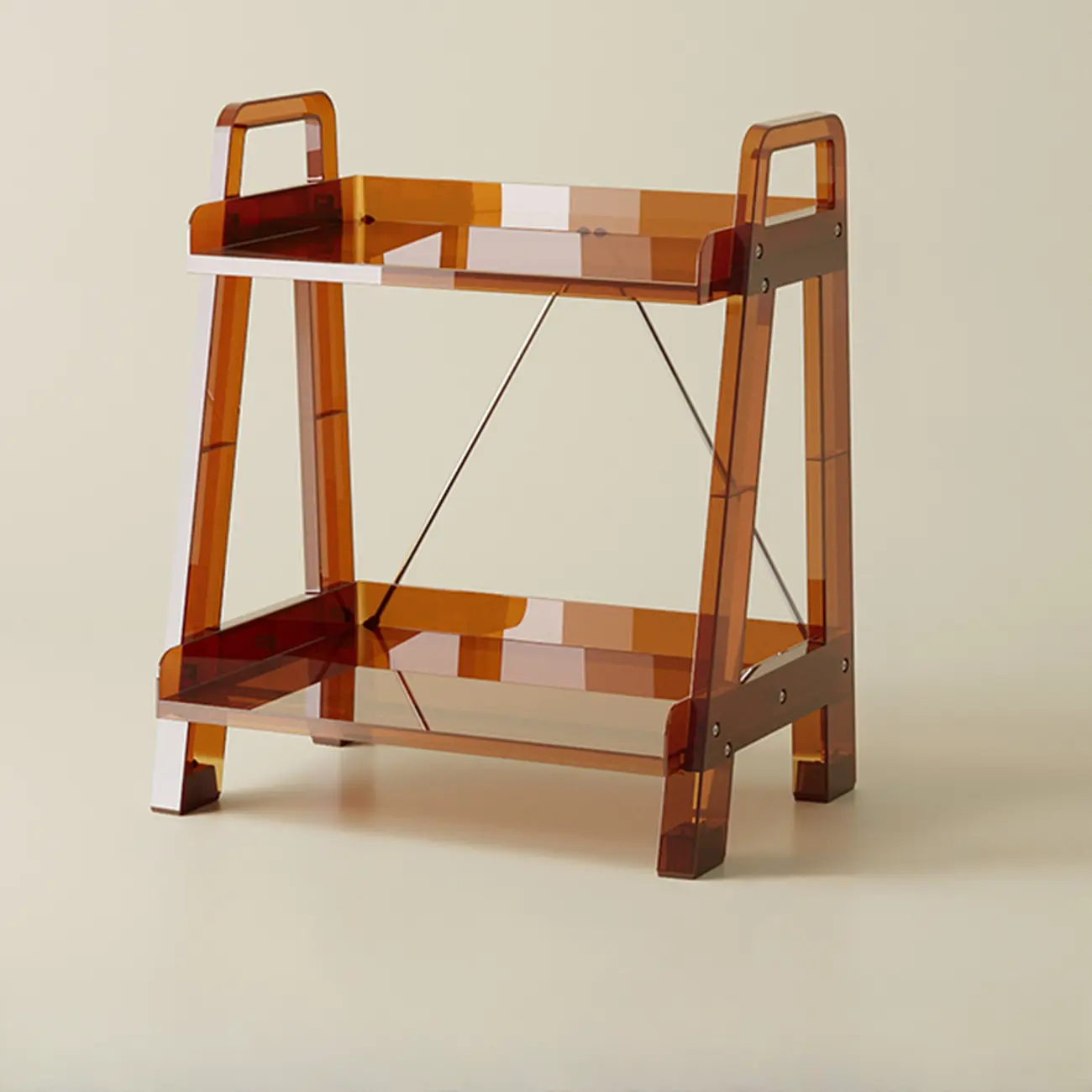 Modern Milky White Four Legs Acrylic Sofa End Table