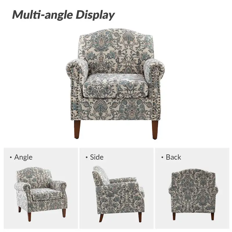 Giampiero Living Room Armchair with Nailhead Trims Set of 2 by HULALA HOME