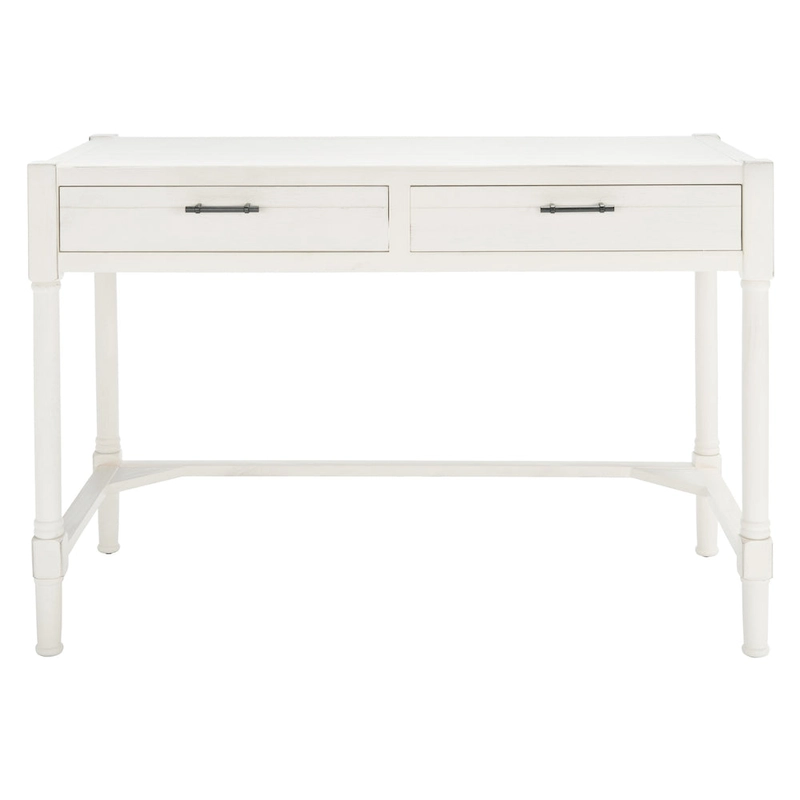 SAFAVIEH Zennure White Washed Grey Writing Desk